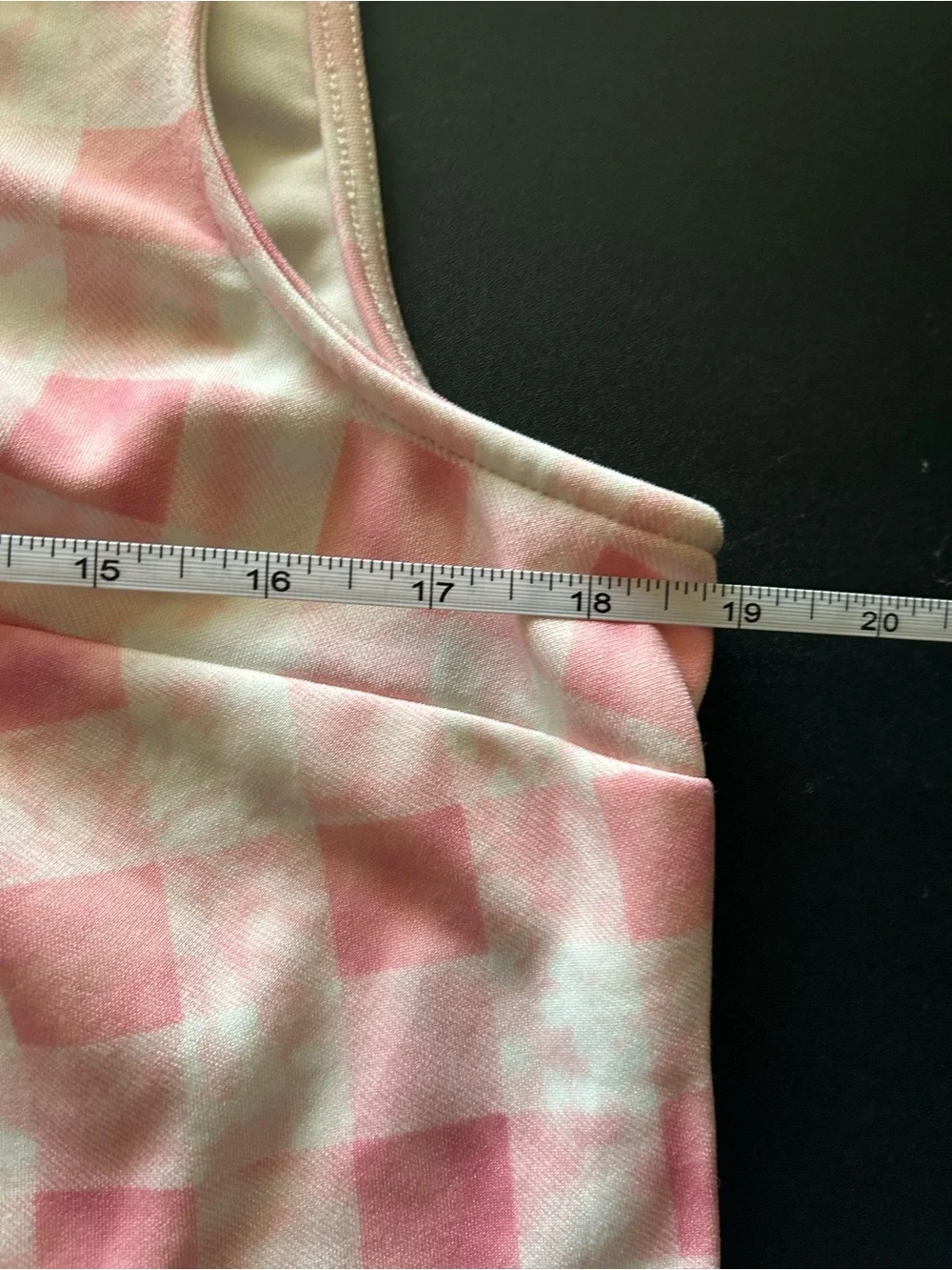 torrid Size 1X Pink & White Gingham Skater Skirt with Matching Crop Top
